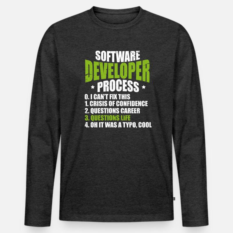 Software developer programmer software Men's Premium Organic Long Sleeve Shirt