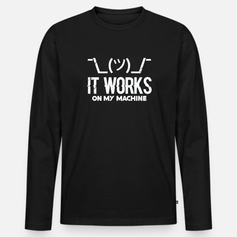 Programmierer - Männer Premium Bio Langarmshirt - Schwarz