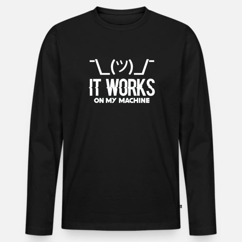 Programmierer Programmieren Coder Code Geschenk Männer Premium Bio Langarmshirt