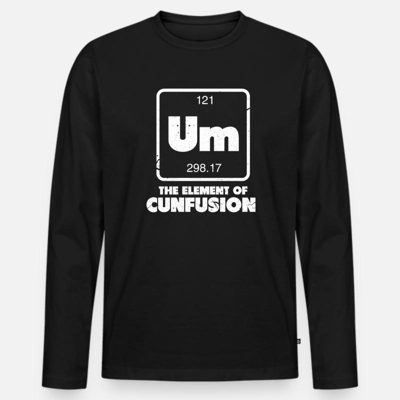Um Element - Männer Premium Bio Langarmshirt - Schwarz