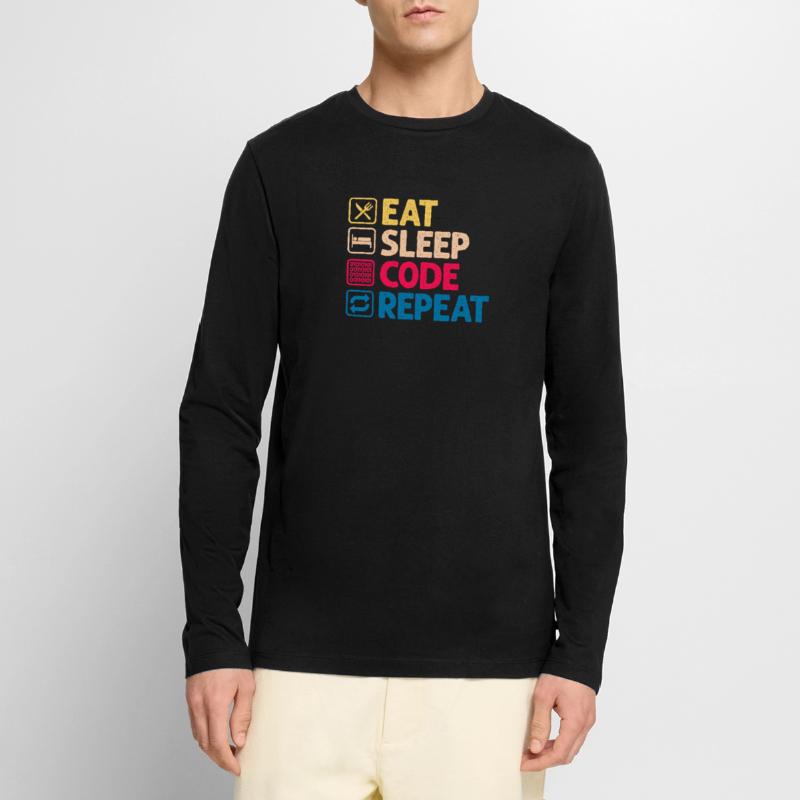 Programmierer Code Informatik Coder Geschenk Männer Premium Bio Langarmshirt