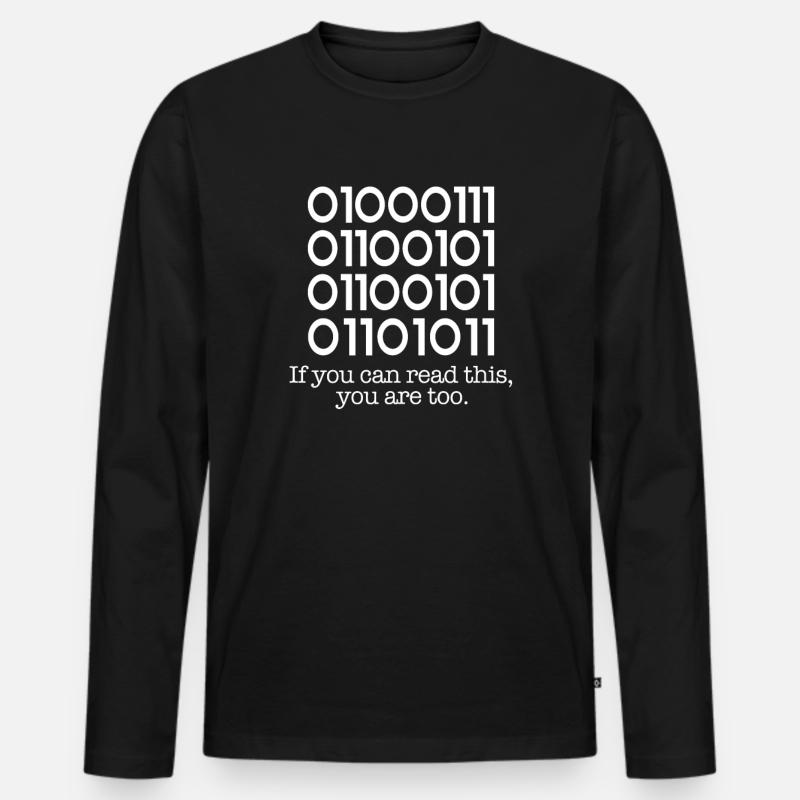 Programmierer Code Informatik Coder Geschenk Männer Premium Bio Langarmshirt