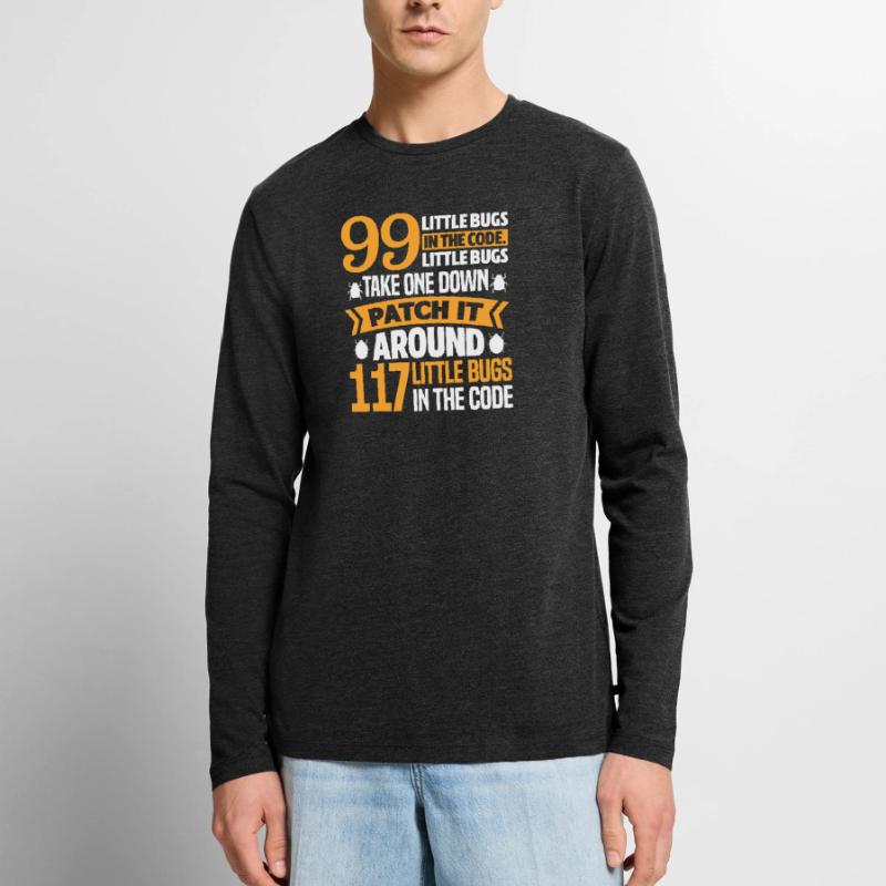 Programmeur code cadeau codeur informatique T-shirt manches longues Premium bio Homme