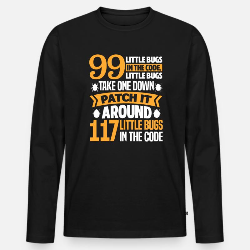Programmeur code cadeau codeur informatique - T-shirt manches longues Premium bio Homme - noir