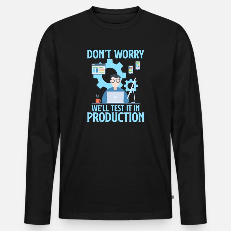 Programmierer Code Informatik Coder Programmieren Männer Premium Bio Langarmshirt