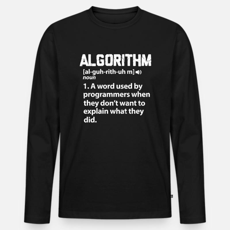 Programmierer Code Coder Programmieren Geschenk Männer Premium Bio Langarmshirt