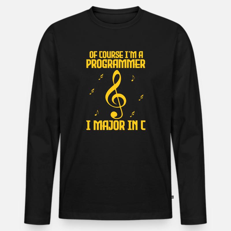 Programmer Code Informatik Coder Programming Men's Premium Organic Long Sleeve Shirt