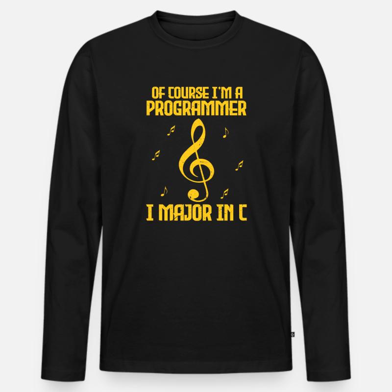 Programmierer - Männer Premium Bio Langarmshirt - Schwarz