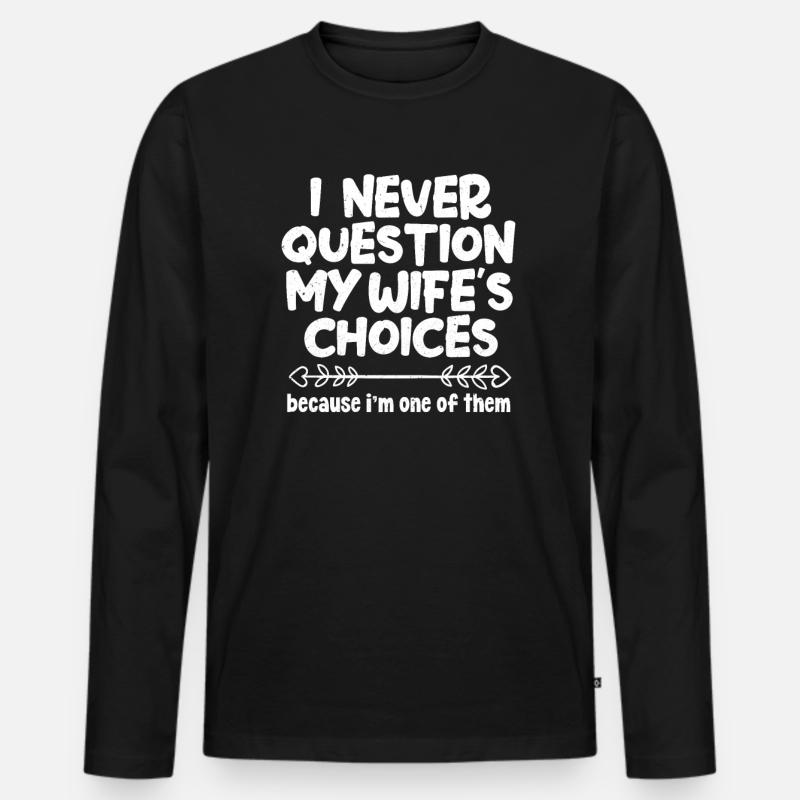 Ehe - Männer Premium Bio Langarmshirt - Schwarz