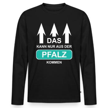 Palatinate Palatinate Child Palatinate - Men's Premium Organic Long Sleeve Shirt - black - Front - Nico (187cm)
