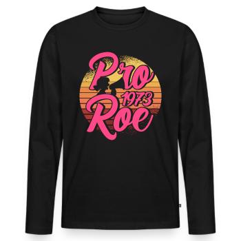 Égalité des sexes Égalité des sexes - T-shirt manches longues Premium bio Homme - noir - Devant - Nico (187cm)