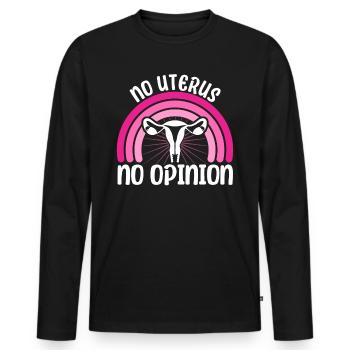Droits des femmes Autonomisation féministe - T-shirt manches longues Premium bio Homme - noir - Devant - Nico (187cm)