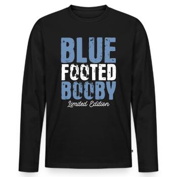 Seevogel Tölpel Blaufußtölpel Geschenk - Männer Premium Bio Langarmshirt - Schwarz - Vorne - Nico (187cm)