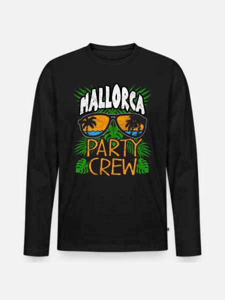 Mallorca Shirt - T-shirt manches longues Premium bio Homme - noir