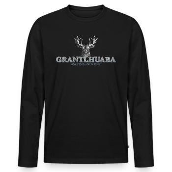 Grantlhuaba Grantler from Passion Grantler Shirt - Men's Premium Organic Long Sleeve Shirt - black - Front - Nico (187cm)