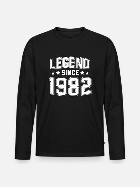 Legend since 1982 - T-shirt manches longues Premium bio Homme - noir