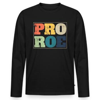 Pro Roe 1973 Roe gegen Wade Frauenrechte FeministP - Männer Premium Bio Langarmshirt - Schwarz - Vorne - Nico (187cm)