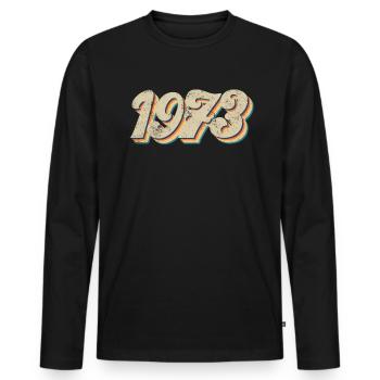 1973 Roe gegen Wade Frauenrechte Feminist Pro RoeP - Männer Premium Bio Langarmshirt - Schwarz - Vorne - Nico (187cm)