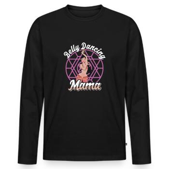 Mom Mother's Day Dance Instructors Egyptian - Men's Premium Organic Long Sleeve Shirt - black - Front - Nico (187cm)