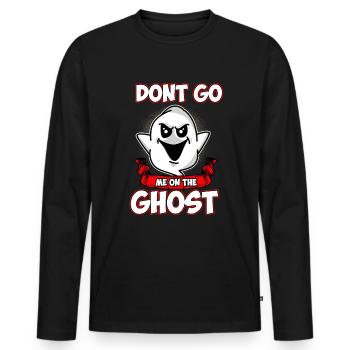 German Saying Deutsch English Denglisch Don't Go - Men's Premium Organic Long Sleeve Shirt - black - Front - Nico (187cm)