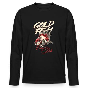Poisson rouge amant Aquaria Aquarist Aquarium Tech - T-shirt manches longues Premium bio Homme - noir - Devant - Nico (187cm)
