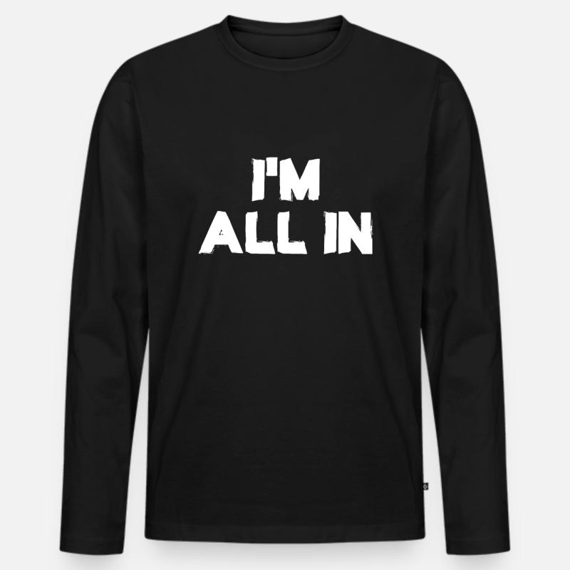 Alles in Krypto-Blockchain-Kryptogeld - Männer Premium Bio Langarmshirt - Schwarz