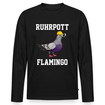 Ruhrpott Ruhrgebiet - Männer Premium Bio Langarmshirt - Schwarz - Vorne - Nico (187cm)