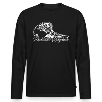 RHODESIAN RIDGEBACK Race de chiens Lionhound de Wilsign - T-shirt manches longues Premium bio Homme - noir - Devant - Nico (187cm)
