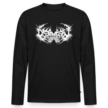 Tee shirt Metalhead avec symbole du logo Death Metal - T-shirt manches longues Premium bio Homme - noir - Devant - Nico (187cm)
