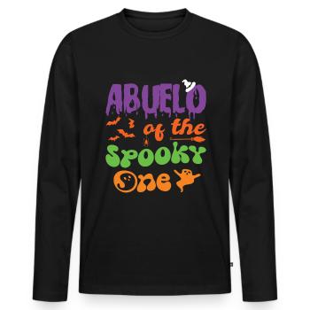 Abuelo Of The Spooky One Halloween 1st Birthday - Männer Premium Bio Langarmshirt - Schwarz - Vorne - Nico (187cm)