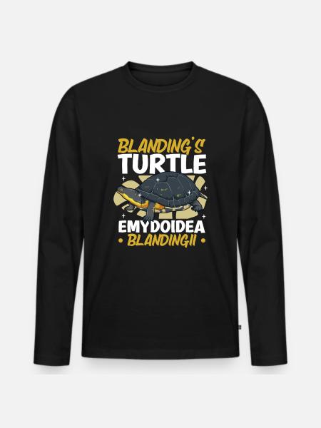 Terrapin - Men's Premium Organic Long Sleeve Shirt - black