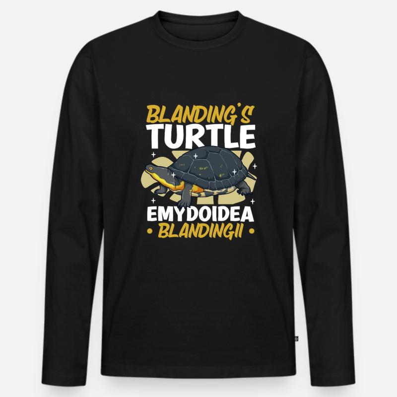 Terrapin - Men's Premium Organic Long Sleeve Shirt - black