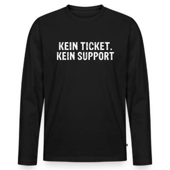 Admin Administrator IT Systemelektroniker Geschenk - Männer Premium Bio Langarmshirt - Schwarz - Vorne - Nico (187cm)