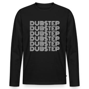 Idée du festival Dubstep Dnb Drum and Bass - T-shirt manches longues Premium bio Homme - noir - Devant - Nico (187cm)