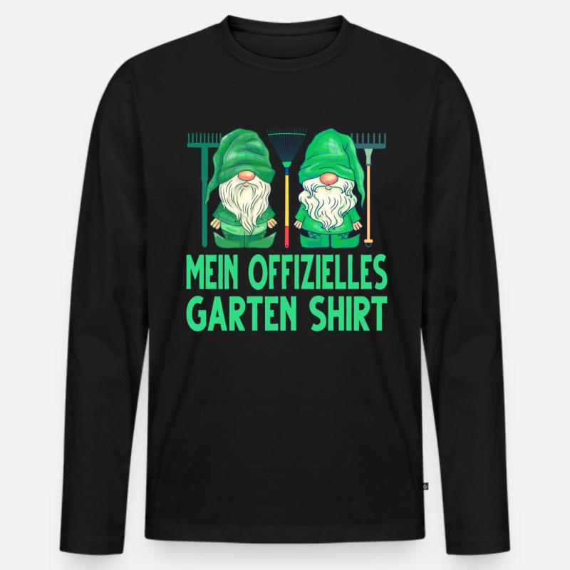 Garten Hobbygärtner Gärtner - Männer Premium Bio Langarmshirt - Schwarz
