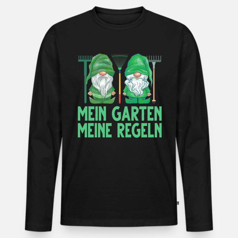 Garten Hobbygärtner Gärtner - Männer Premium Bio Langarmshirt - Schwarz