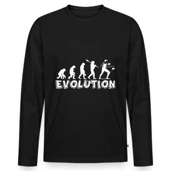 Diabolo Jojo Playground Equipment School Sports - Men's Premium Organic Long Sleeve Shirt - black - Front - Nico (187cm)