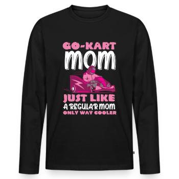 Go-Kart Mutter Kart Gokart Go Kart - Männer Premium Bio Langarmshirt - Schwarz - Vorne - Nico (187cm)