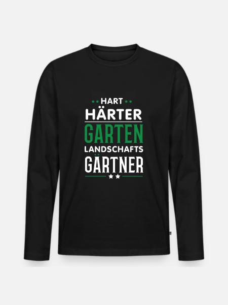 Galabau Geschenk - Männer Premium Bio Langarmshirt - Schwarz