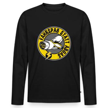 Fahrspaß Statt Abgas Elektroauto Geschenk E-Auto - Männer Premium Bio Langarmshirt - Schwarz - Vorne - Nico (187cm)