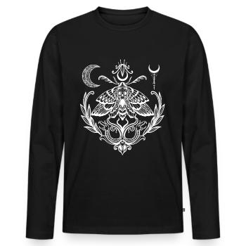 Wicca design. - Men's Premium Organic Long Sleeve Shirt - black - Front - Nico (187cm)