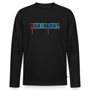 Radiology Department Radiologist Joke Radiography - Men's Premium Organic Long Sleeve Shirt - black - Front - Nico (187cm)