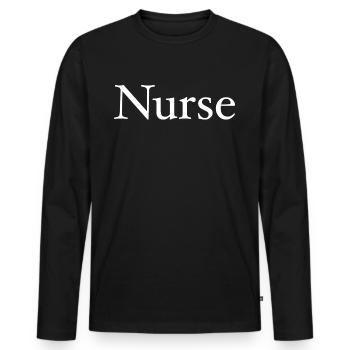 Best Nurse Ever - Infirmière - Nurse - T-shirt manches longues Premium bio Homme - noir - Devant - Nico (187cm)