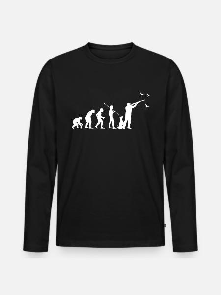 Chasse aux canards - T-shirt manches longues Premium bio Homme - noir