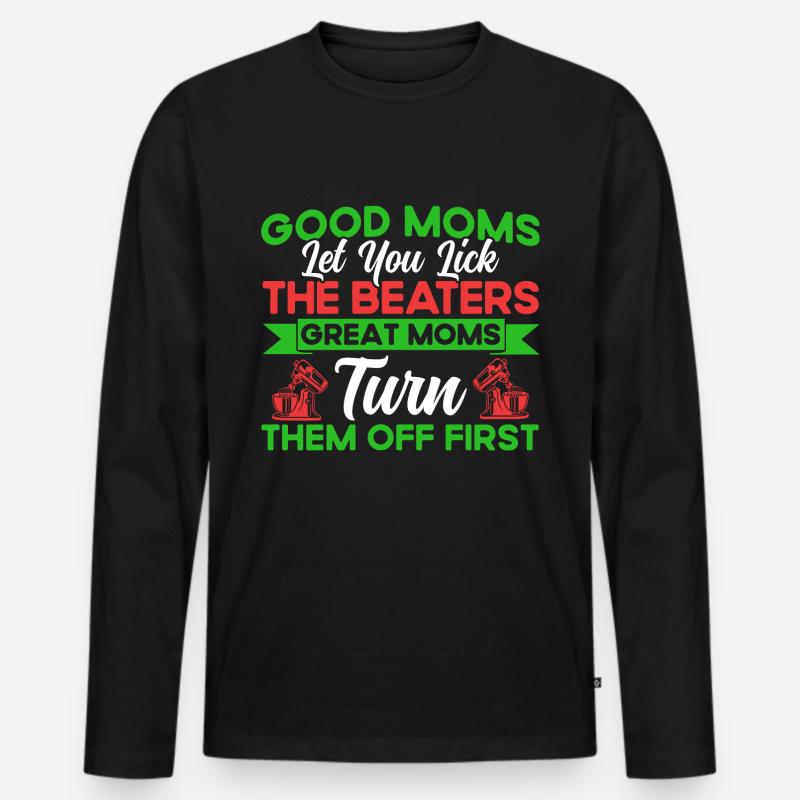 Plätzchen backen Plätzchenbacken Crew Weihnachtsbä - Männer Premium Bio Langarmshirt - Schwarz