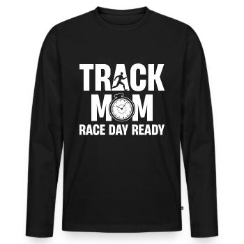 Machen Sie Sich Bereit, Ihren Athleten Mit Diesem - Männer Premium Bio Langarmshirt - Schwarz - Vorne - Nico (187cm)