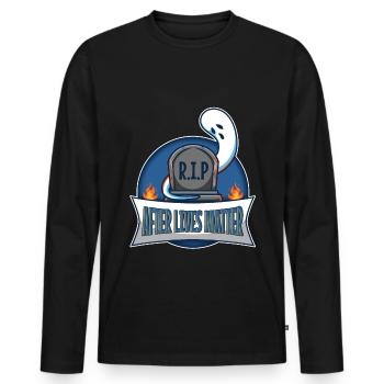 After Lives Matter - Männer Premium Bio Langarmshirt - Schwarz - Vorne - Nico (187cm)