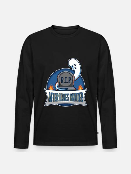 After Lives Matter - Men's Premium Organic Long Sleeve Shirt - black