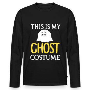 Geist - This is my Ghost Costume - Men's Premium Organic Long Sleeve Shirt - black - Front - Nico (187cm)