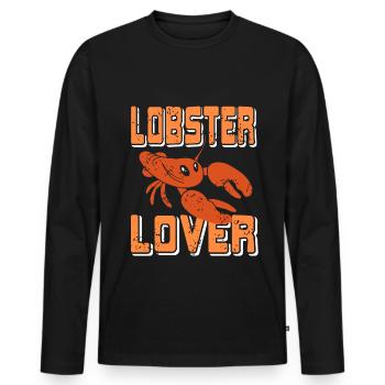 Lobster lover - Männer Premium Bio Langarmshirt - Schwarz - Vorne - Nico (187cm)